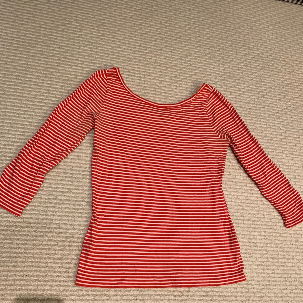 J Crew classic striped long-sleeve t-shirt